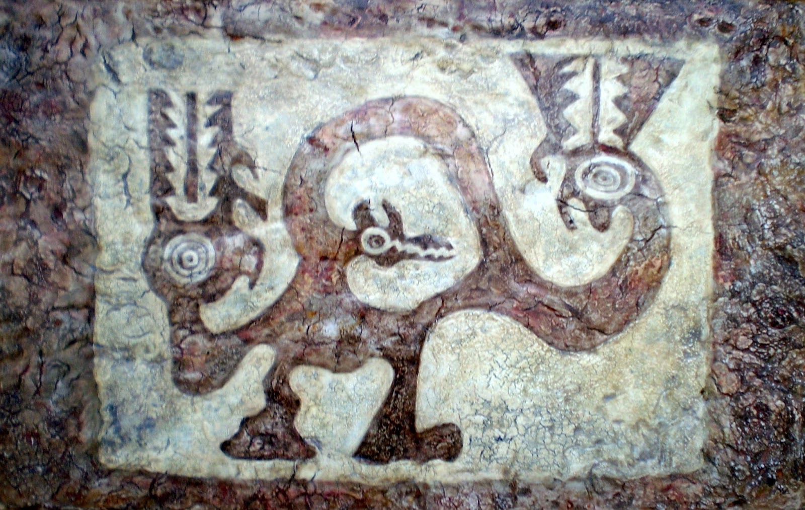 ARTE Y PINTURA RUPESTRE PRECOLOMBINO Cultura La Aguada Imagen Negativa