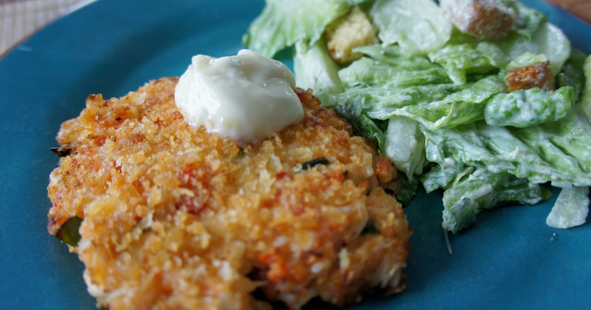Smoked Salmon Crab Cakes and Blueberry Lemon Cake