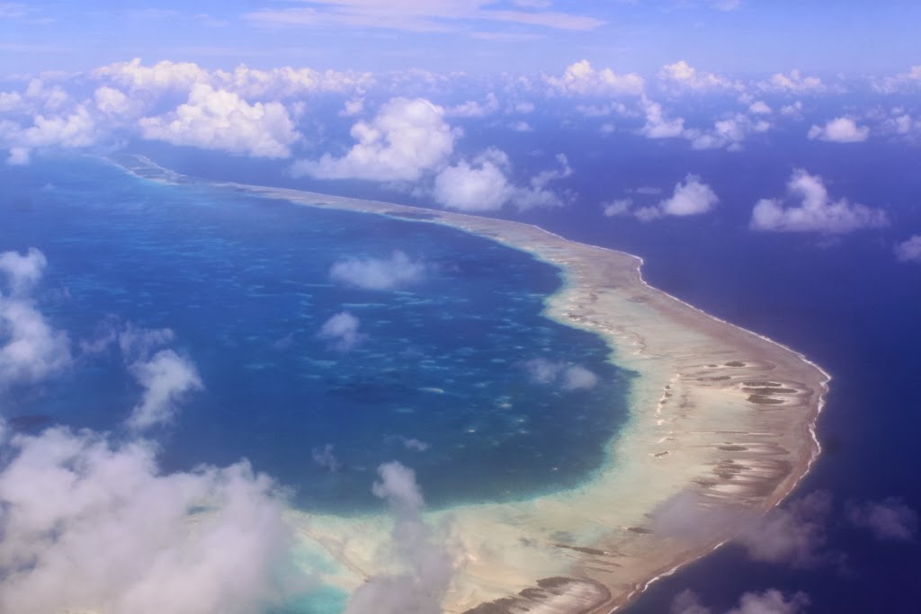 Polynésie vue du ciel