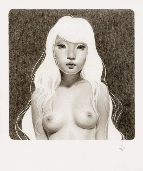 Soey Milk ilustrações pinturas mulheres sensuais foto-realistas