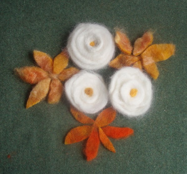 Sew Stitch Knit Needle Felting on Wool Fabric