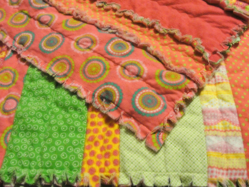 Sixth Street Sunshine A Baby Flannel Rag Quilt Tutorial