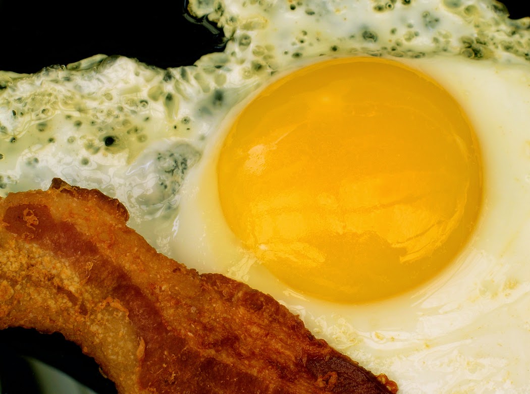 Crispy Bacon And Sunny Side Up Eggs Stock PNG Images
