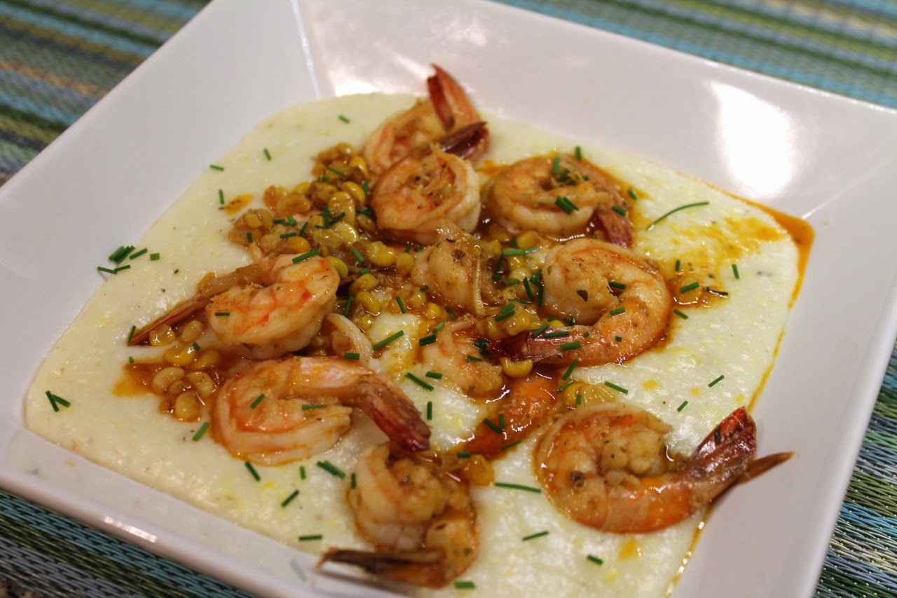 Cook In / Dine Out Shrimp with Fresh Corn Grits