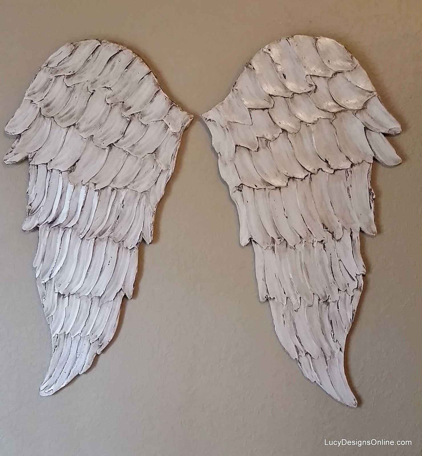 Angel Wings Textured wood, Wall Art, Carved Wood Look, Angel wing