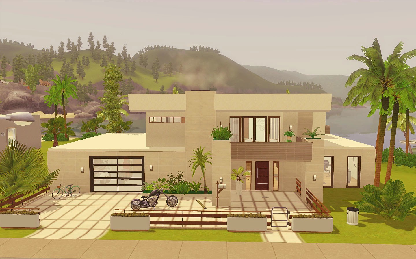 Casa Moderna com Jogo Base, The Sims 4