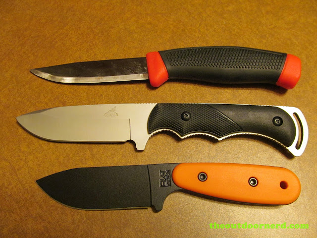 From Top: Mora Clipper, Gerber Freeman, Ka-Bar Becker BK14 EsKabar From Top: Mora Clipper, Gerber Freeman, Ka-Bar Becker BK14 EsKabar