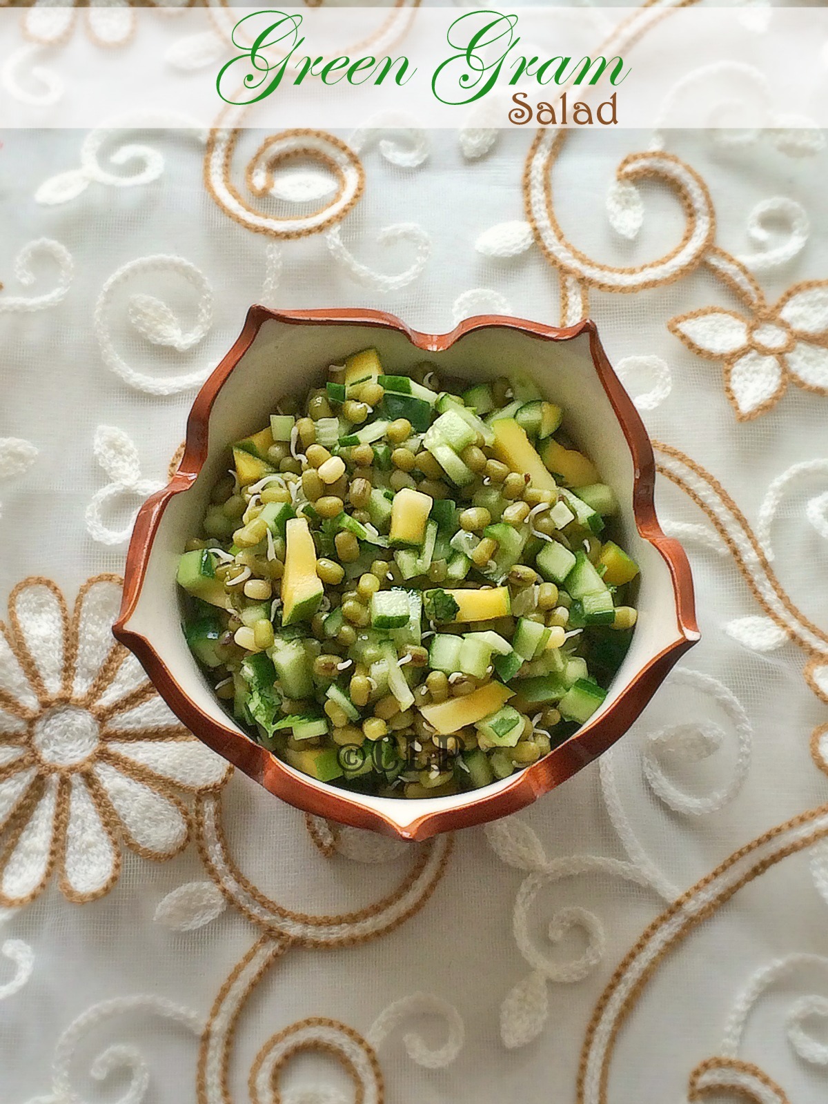 Cook like Priya Green Gram Mango Salad Summer Cooling Salad Zero