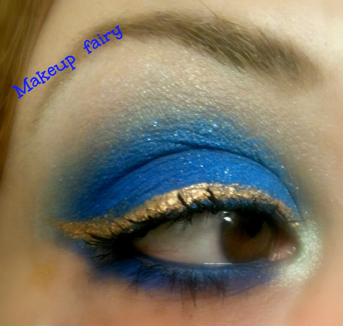 a starry night eye makeup look