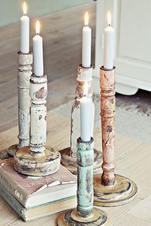 Amores bohemios...: decorar con candelabros vintage