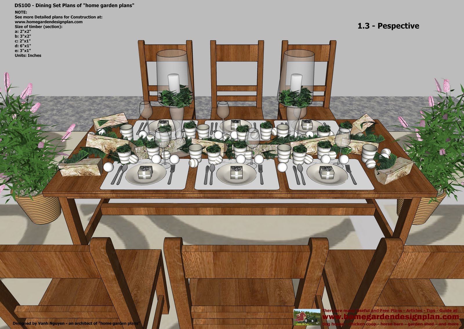 home garden plans ds100 dining table set plans woodworking