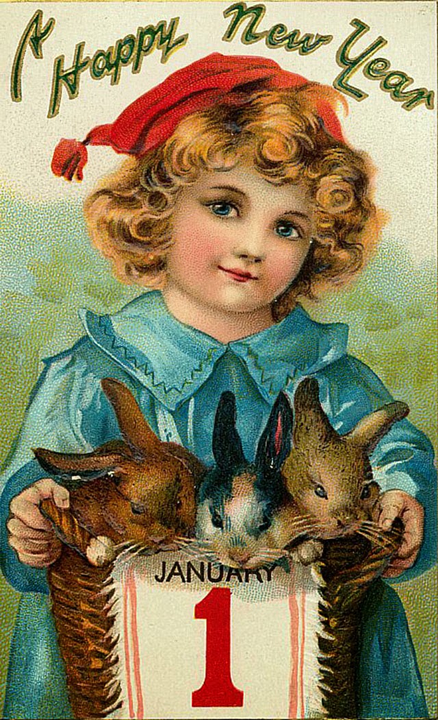 Cute and Beautiful Vintage New Year's Postcards ~ vintage everyday