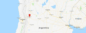 Map of Mendoza, Argentina