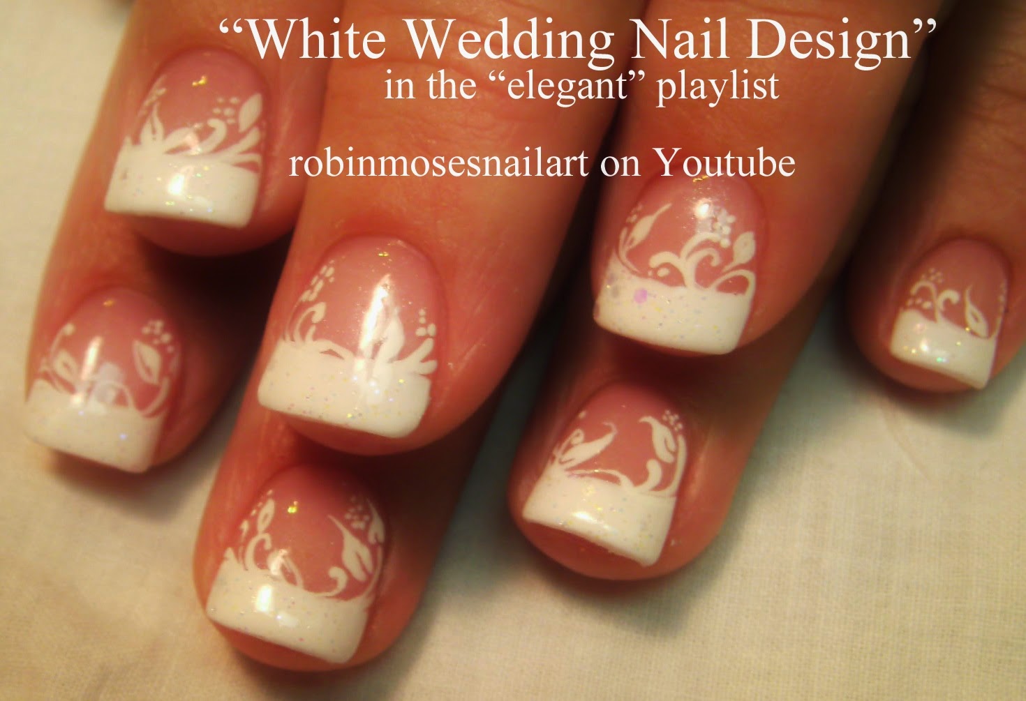 4. "Vintage Rose Wedding Nail Design" - wide 2