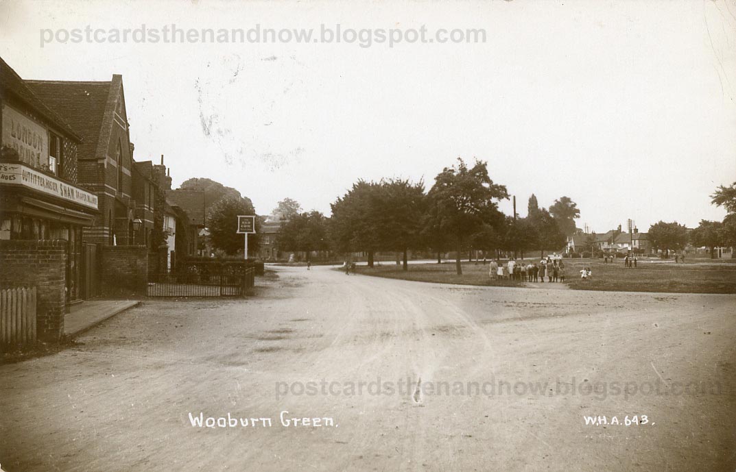 Postcards Then and Now Wooburn Green, Buckinghamshire, c1912 (again)