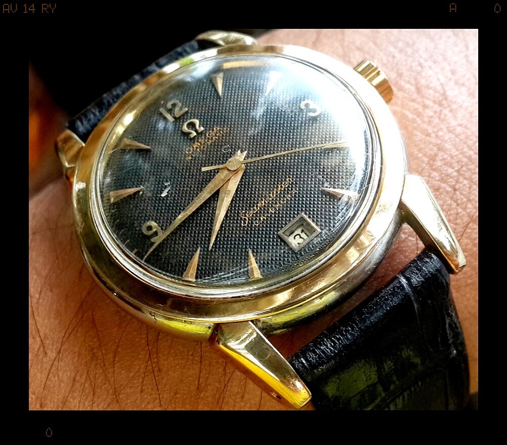 OMEGA Seamaster Calendar Black Honeycomb Dial