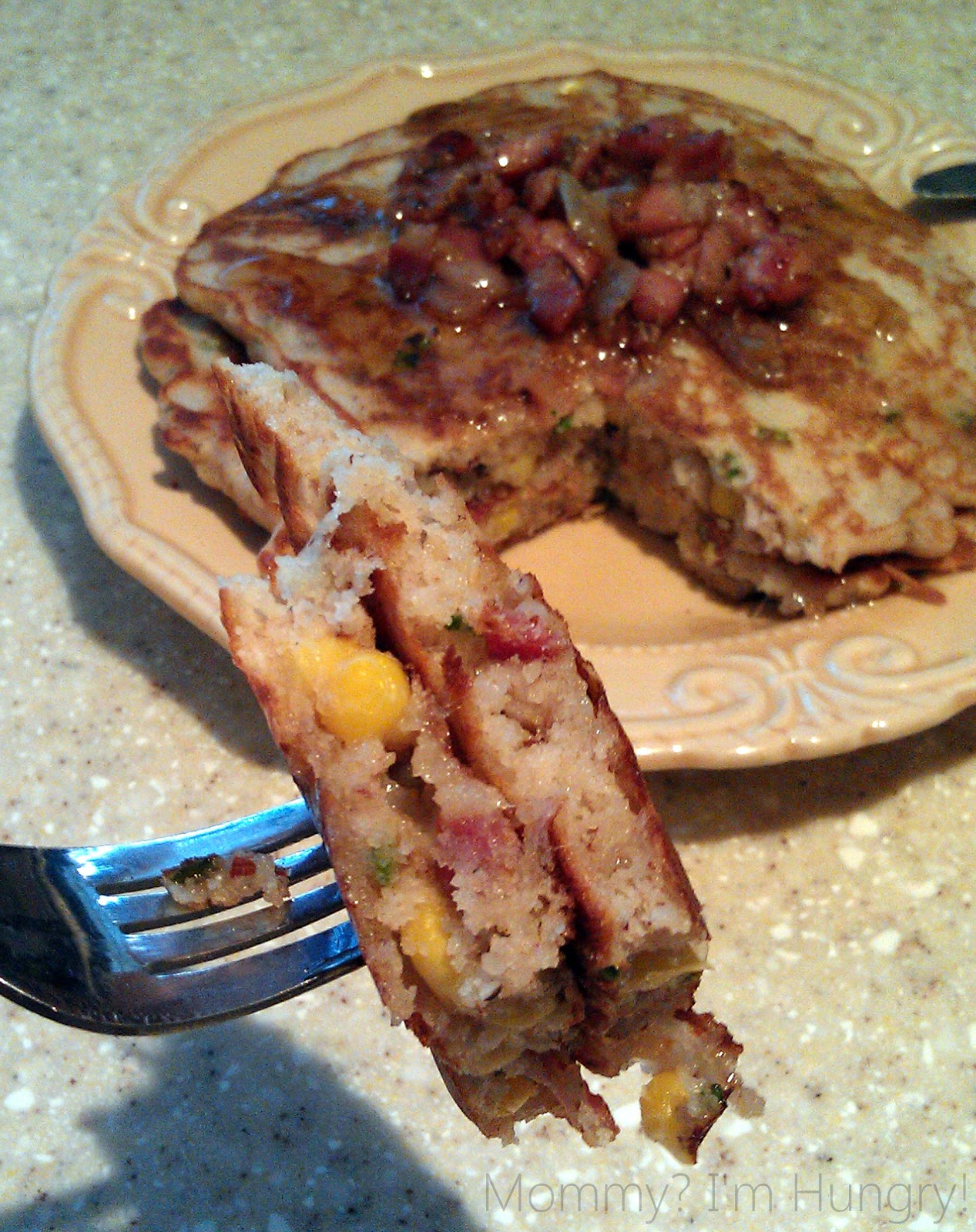 MIH Recipe Blog Savory Bacon and Corn Pancakes