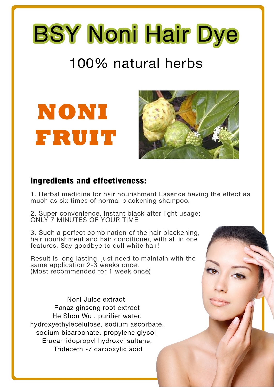 BSY Noni Black Hair Magic BSY NONI BLACK HAIR MAGIC 100 NATURAL