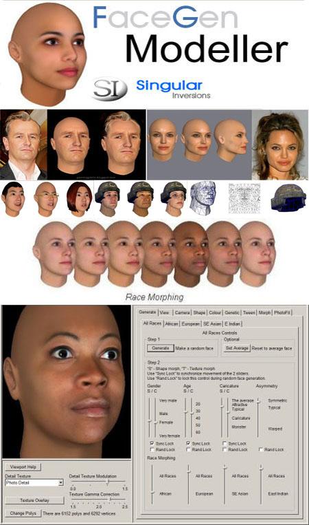 facegen additional hair models