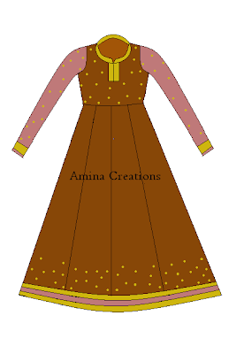 anarkali stitching designs