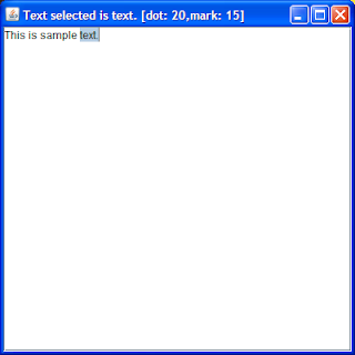Listening to Text Selection Changes in JTextArea