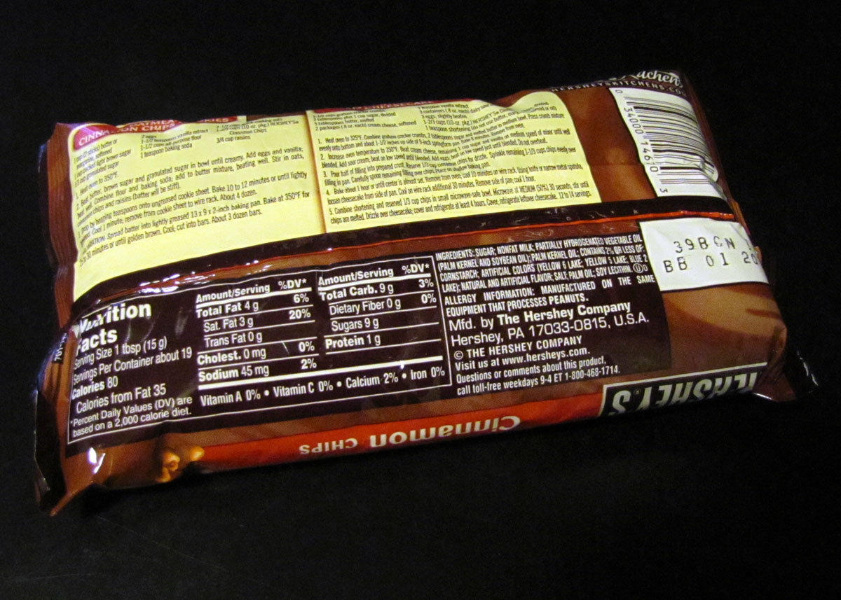 Smells Like Food in Here Hershey's Cinnamon Chips