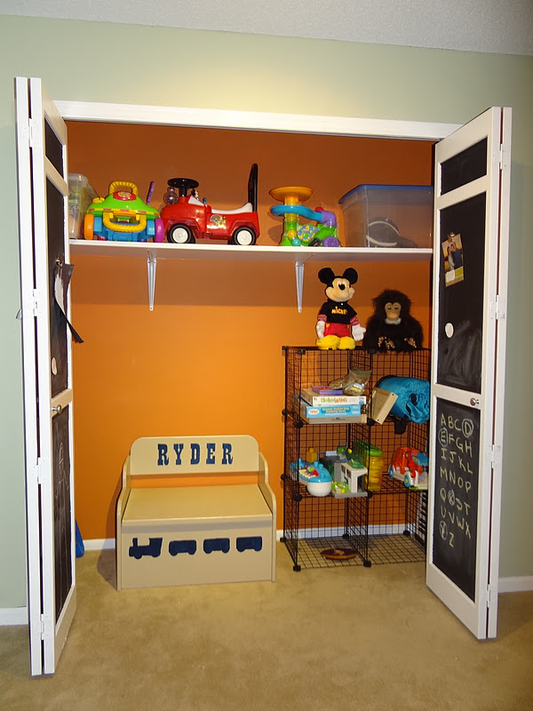 One Project at a Time DIY Blog BAM Goes the Playroom Closet