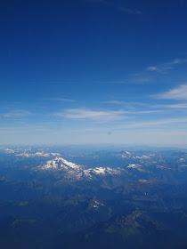 Flying over the North Cascades, view from the plane