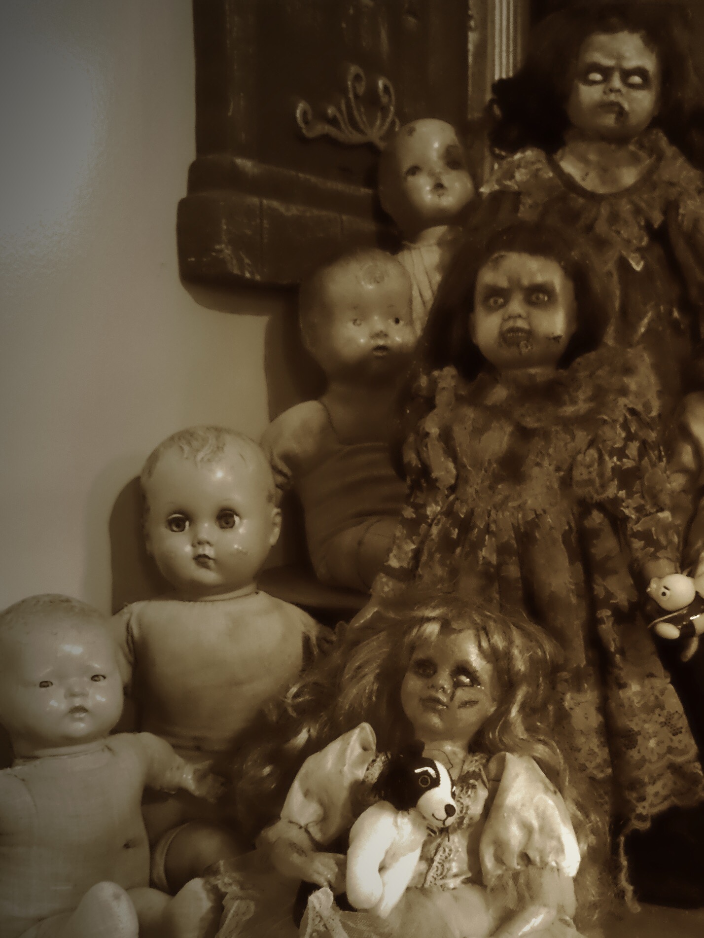 Just your average, run of the mill, typical old dolls