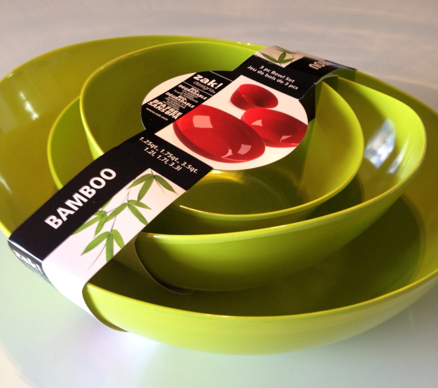 Zak! Bamboo 3 Piece Bowl Set Review and Giveaway Outnumbered 3 to 1