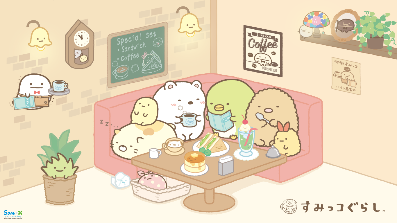 i love kawaii kawaii sumikko gurashi wallpaper from san x christmas computer stationery