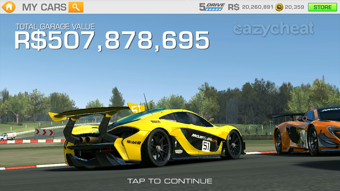 cheats real racing 3