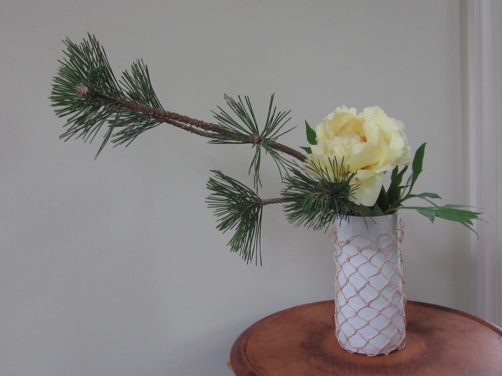 Orchids and Ikebana Peony Arrangement Basic Style (2)