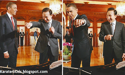 أوباما يمارس التايكوندو