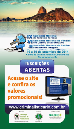 SEMINÁRIOS DE PERÍCIA EM CRIMES DE INFORMÁTICA,  FONÉTICA FORENSE E ANÁLISE FORENSE DE IMAGEM