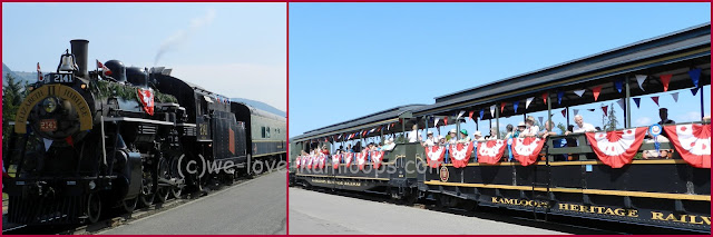 The train was dressed to celebrate the Jubilee