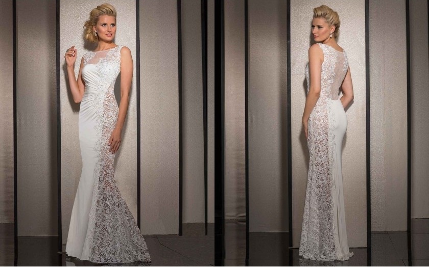 White floor length evening dresses White floor length evening dresses