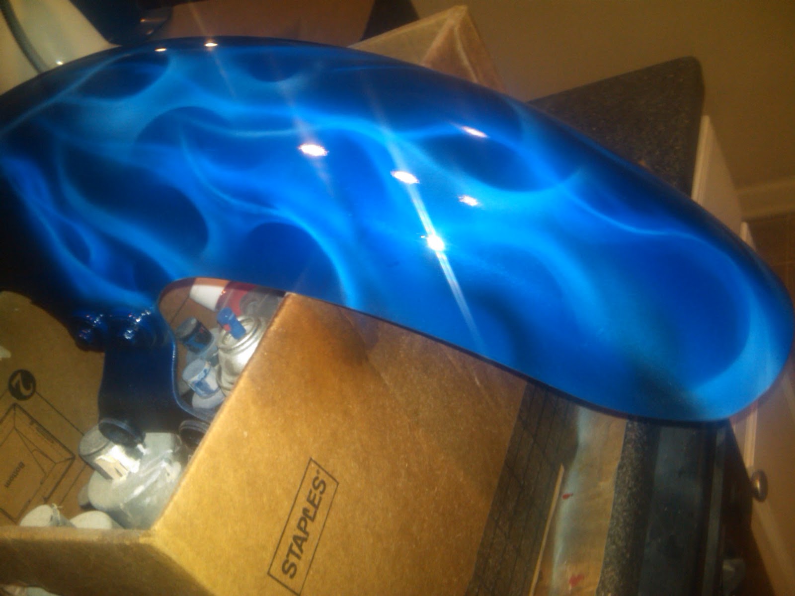 Zimmer DesignZ Custom Paint Airbrushing Motorcycle Fender