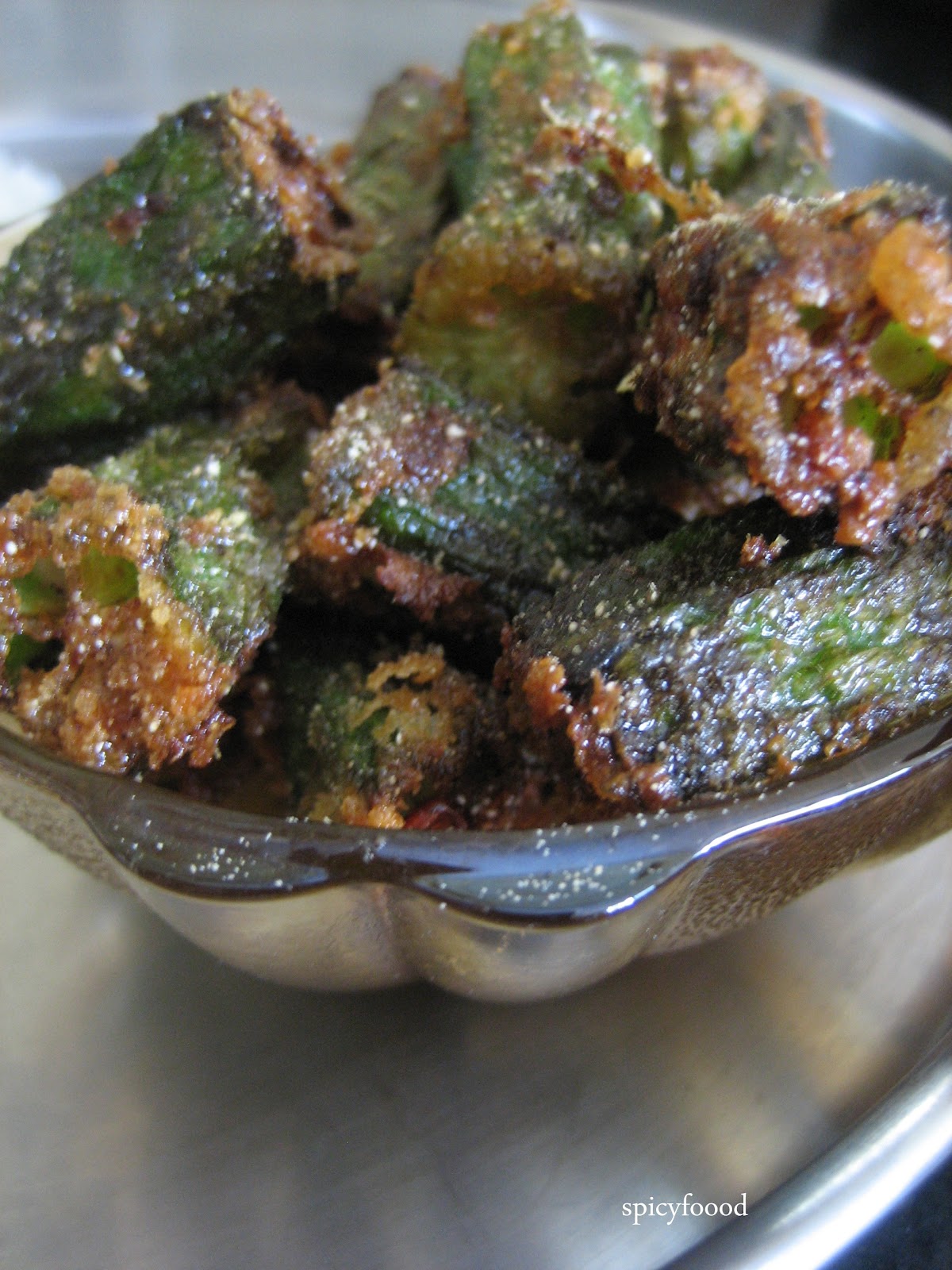 Spicy Foood Crispy Bhindi/Okra/Ladyfingers