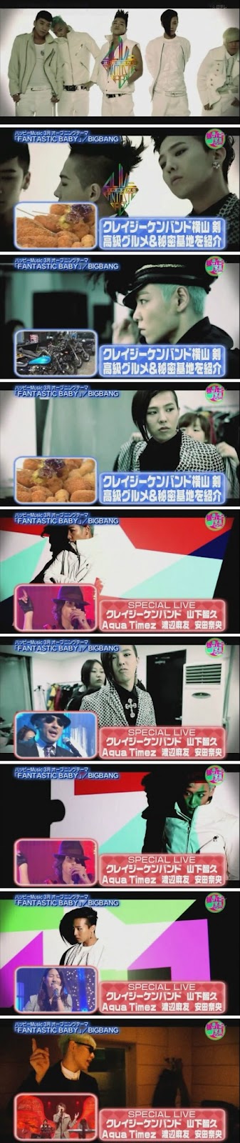 [Video] Opening de 30 seg. de "Fantastic Baby" en prog. japones, "Happy Music"  Japanese+MV