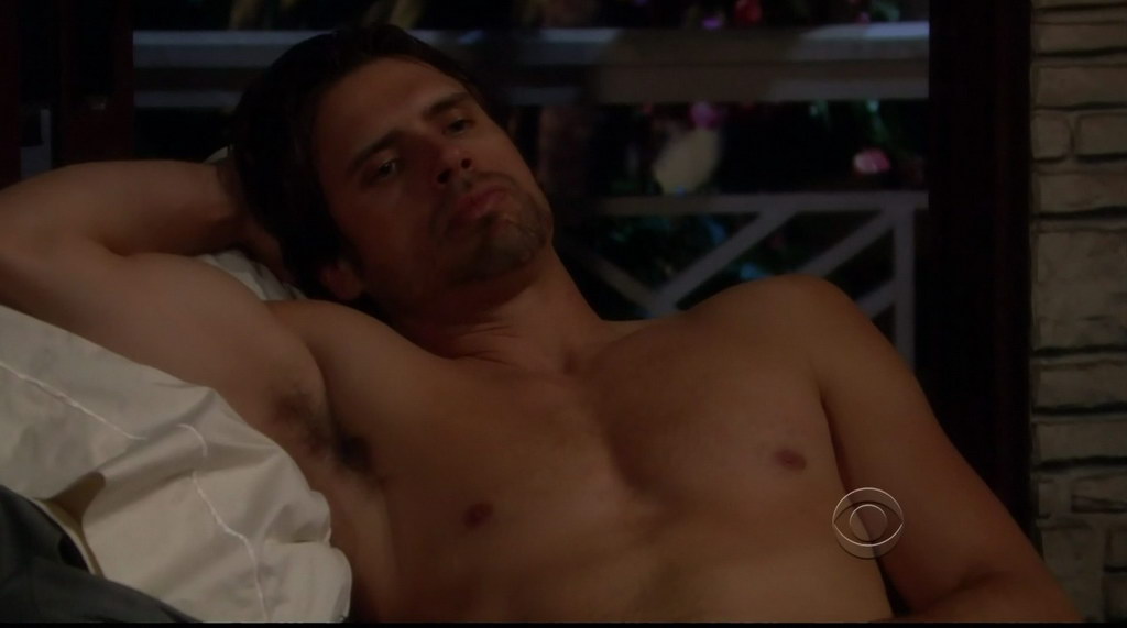 Joshua Morrow Shirtless on Young and the Restless 20110413.