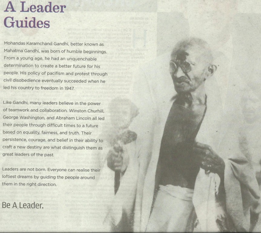 ReTHINK The leadership of Mahatma Gandhi GeniusTribes Training