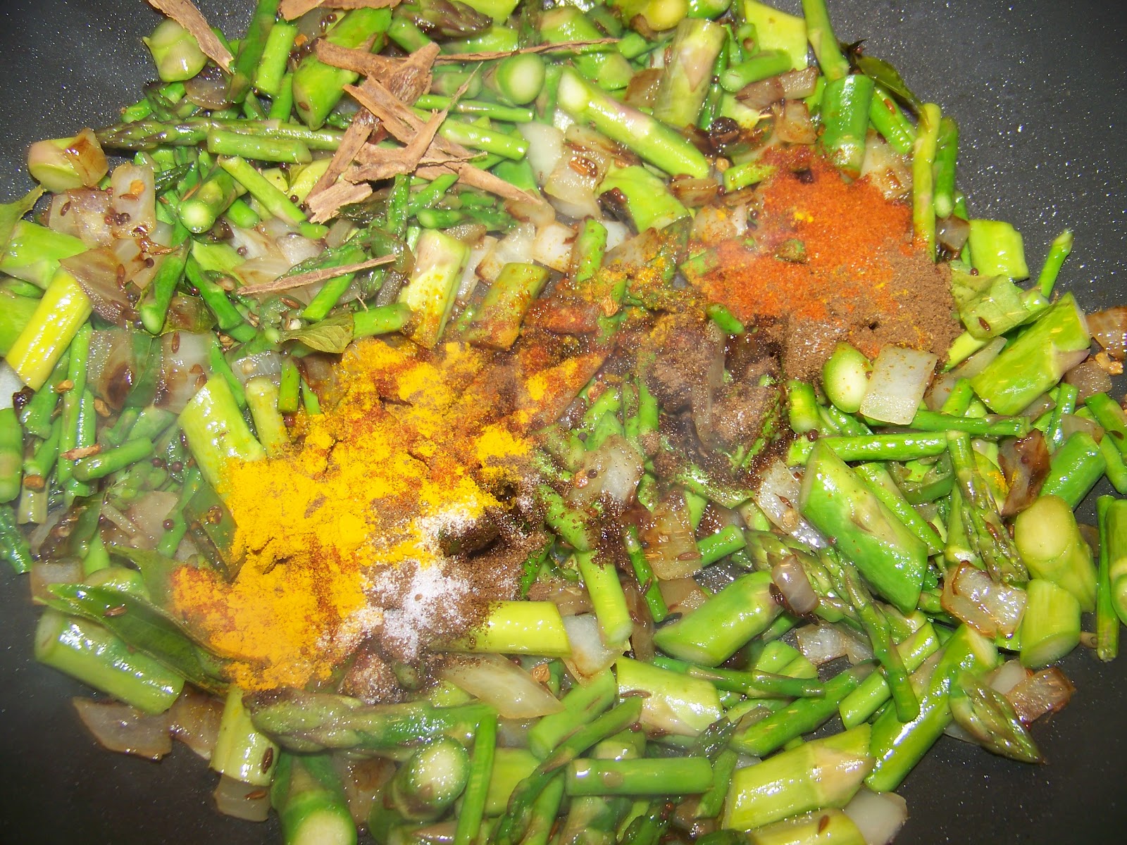 Kitchen Simmer Asparagus Curry Sri Lankan Style