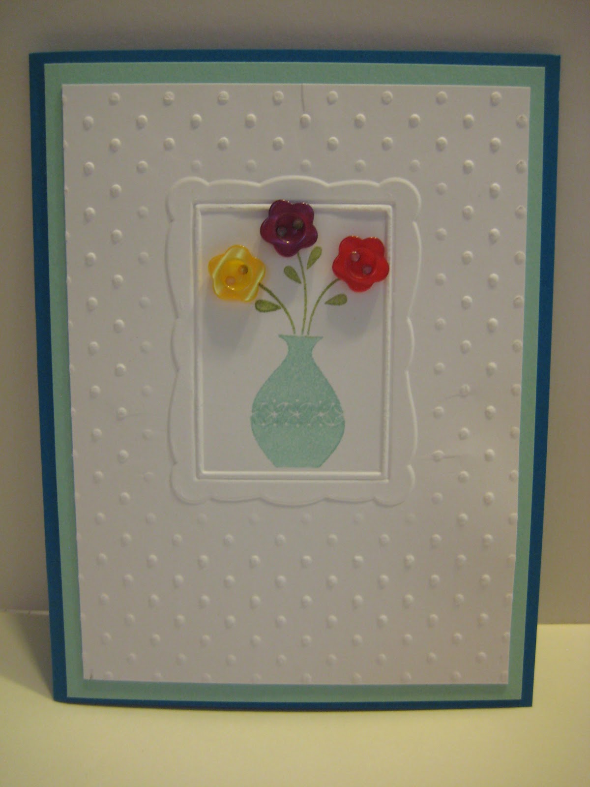 Great Minds Ink Alike Double Embossing Button Buddies Vase