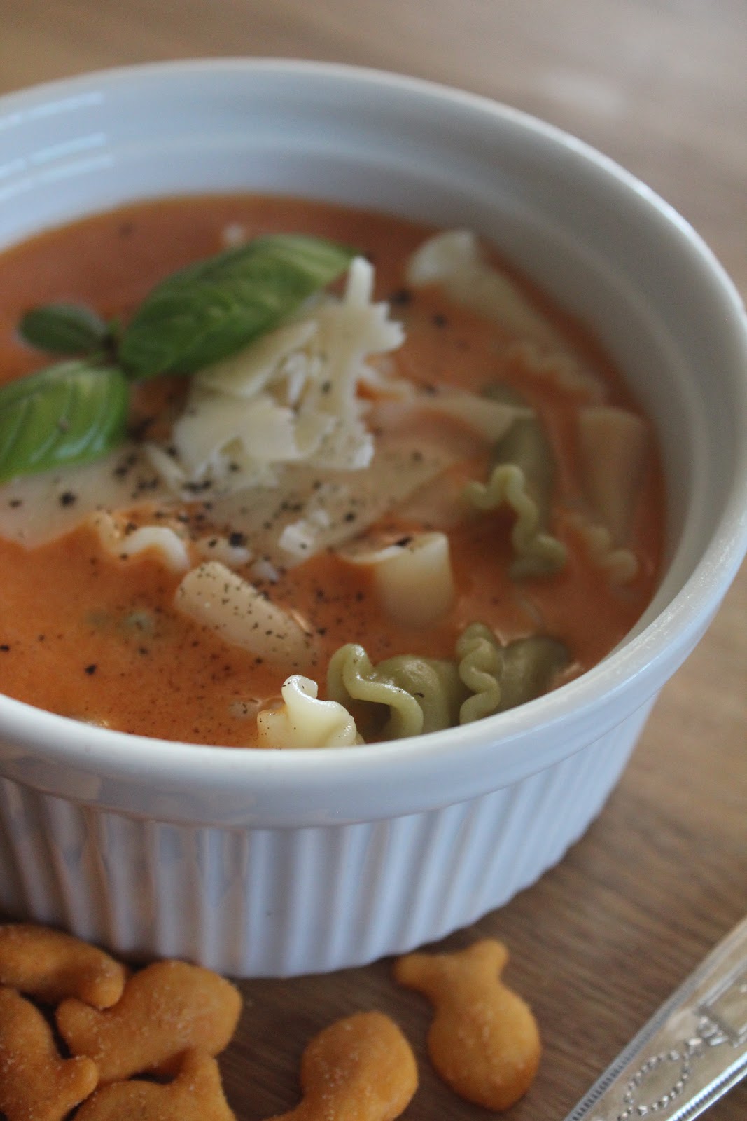 The Project Table Tomato Bisque Pasta soup