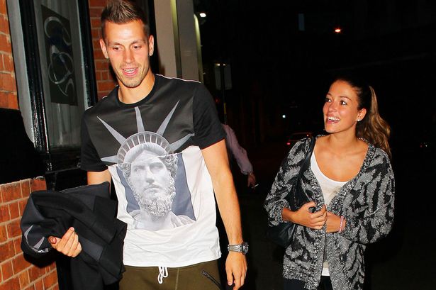 Camille Sold, girlfriend of Morgan Schneiderlin of France, looks on News  Photo - Getty Images