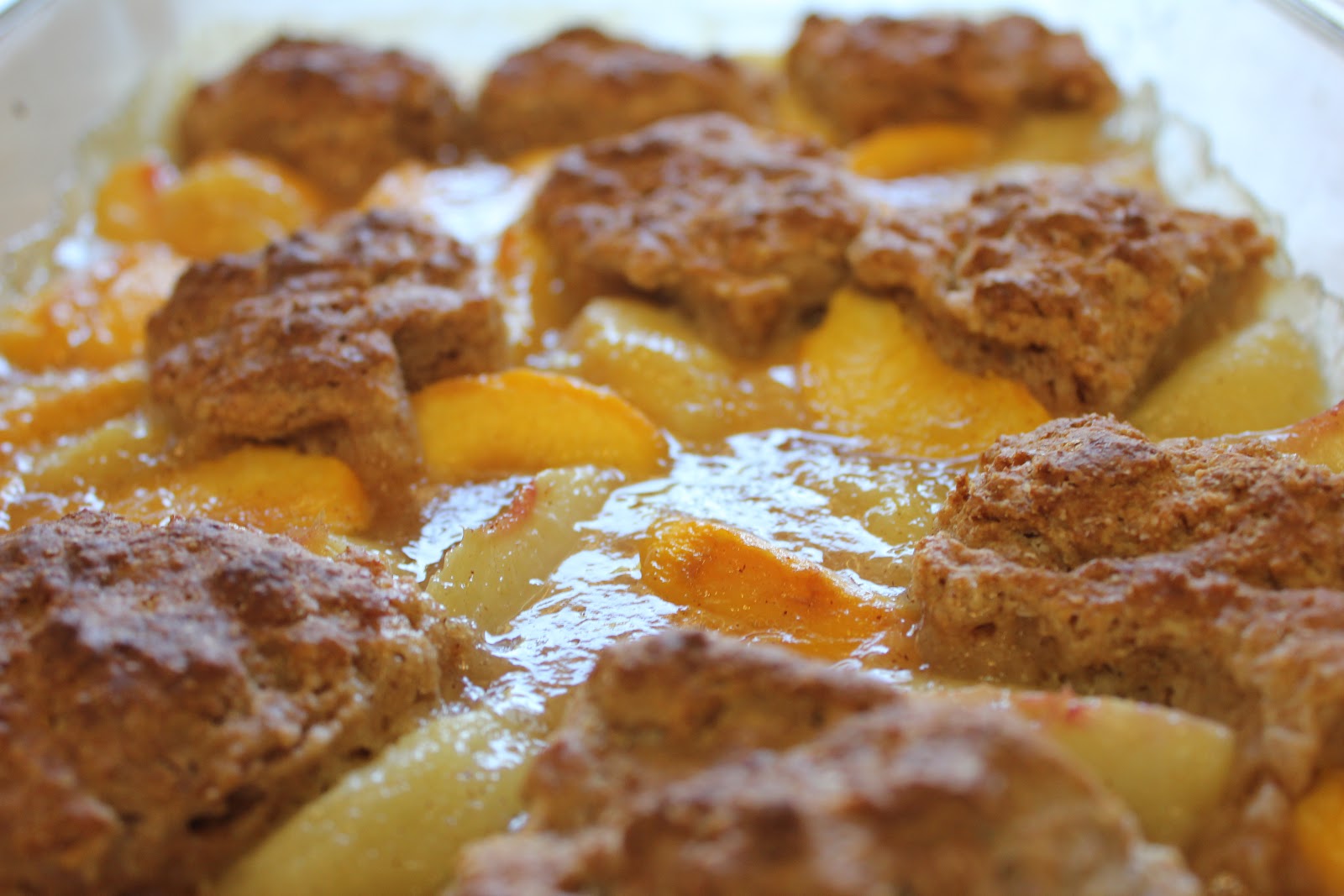 Baker Mama Love Whole Wheat Peach Cobbler