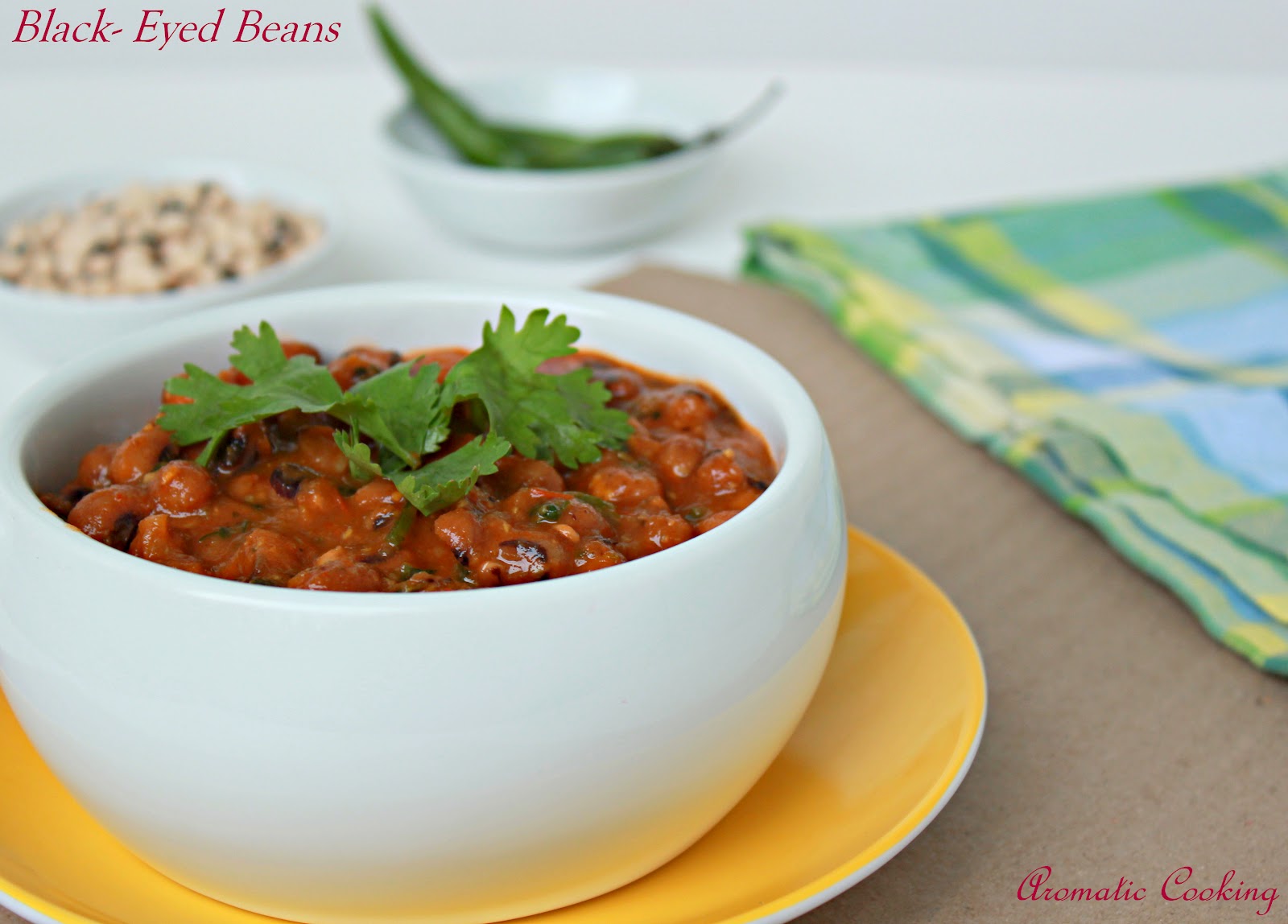 Aromatic Cooking BlackEyeBeans Dal