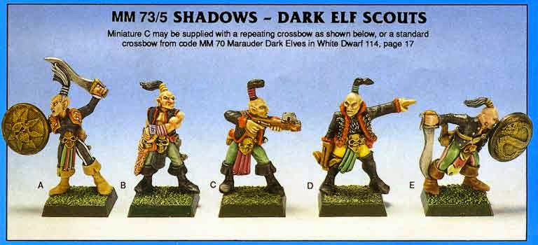 Citadel Warhammer classic 80s Marauder Dark Elf Crossbow DE27 oop 