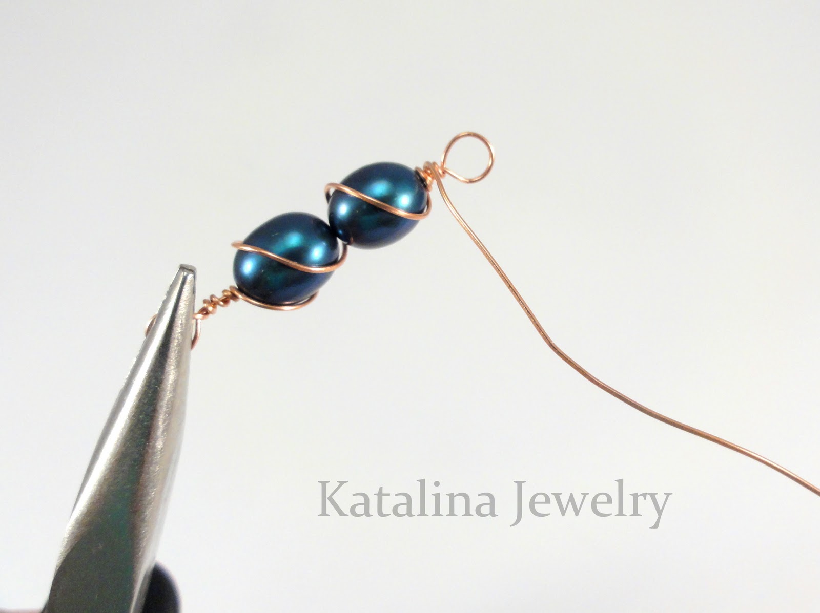 Katalina Jewelry Links Beaded and Crazy Tutorial Basic Wire Working Technique Series